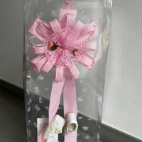 Fiocco nascita bimba. Nuovo ancora in scatola