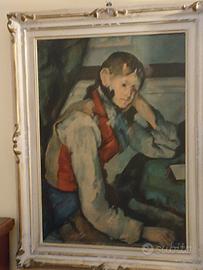 Cézanne ragazzo gilet rosso