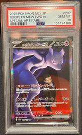 Carta pokémon Rocket’s mewtwo ex M2a JP psa 10 SAR