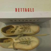 Scarpe sneakers donna Dettagli n. 37 in tela beige