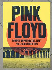 Pink Floyd live at Pompeii poster