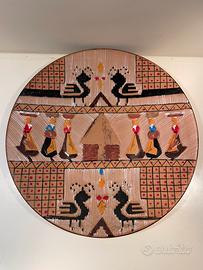 Piatto ceramica sarda vintage Ciriaco Piras