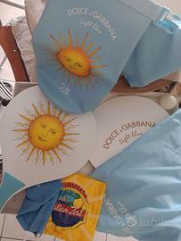 Dolce e Gabbana set spiaggia racchettoni  bag cusc