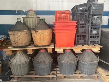 Damigiane, vasche inox