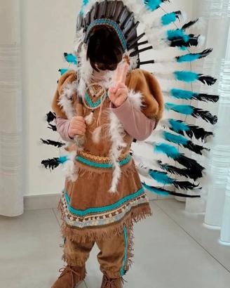 Vestito carnevale sartoriale indiano di anni 4
