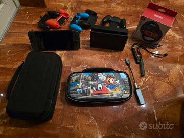Nintendo Switch + microSD 512 GB + accessori
