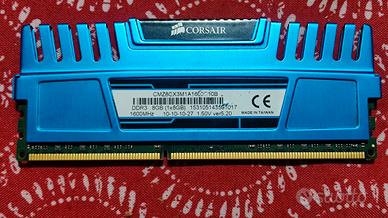 Banco RAM DDR3 8 GB 1600mhz CL10