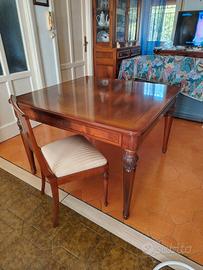 tavolo + sedie legno massiccio