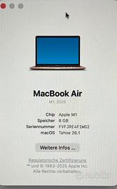 Mac Book Air M1 8 GB