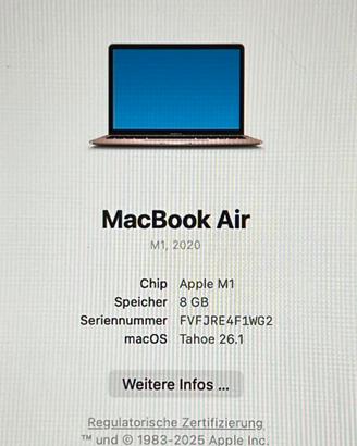 Mac Book Air M1 8 GB