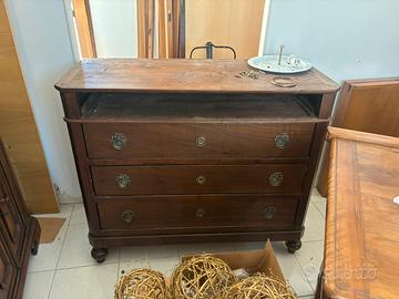 Mobile cassettiera in legno