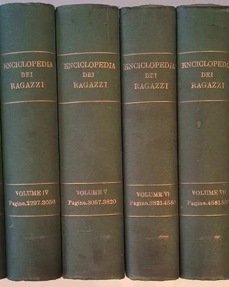 Enciclopedia Ragazzi Mondadori -10 Vol, (Anni '30)