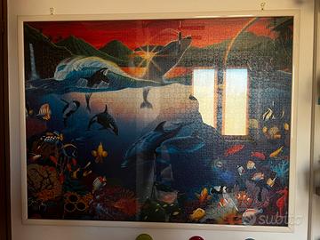 Cornice bianca con vetro