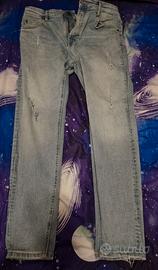 Pantaloni jeans PULL & BEAR mis. 46 strappati Usat