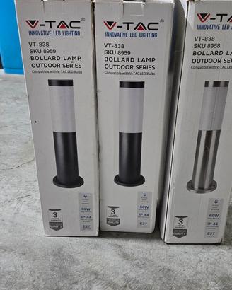 tre luci da esterno nuove led