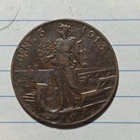 5 centesimi 1913 Italia su prora 