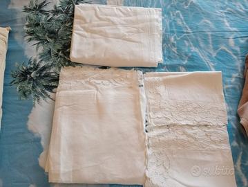 Set Lenzuola Matrimoniali Vintage in Puro Cotone c