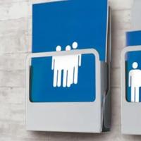 Porta depliant espositore