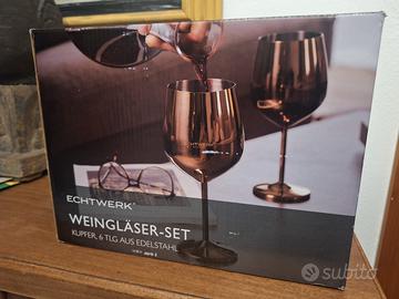 Bicchieri in acciaio nuovi