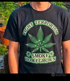 t-shirt uomo ragazzo taglia L  smoke