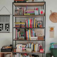 Librerie 6 mensole metallo e legno