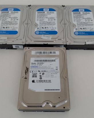 4 Hard Disk Interni Samsung 1 Tb Wd Blue 500 Gb
