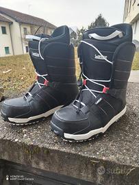 scarponi più casco snowboard 