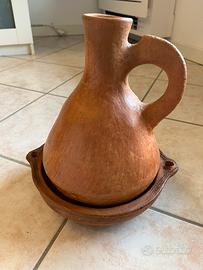 Brocca e piatto in terracotta