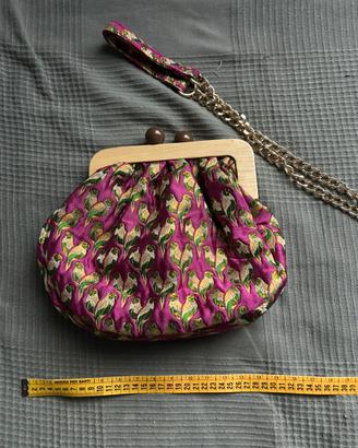 Crazy Lou Paris Mini Pochette Fucsia Oro