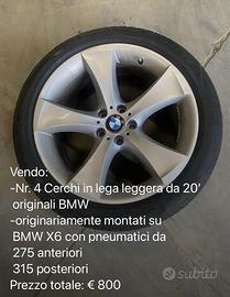 4 cerchi in lega da 20' originali BMW