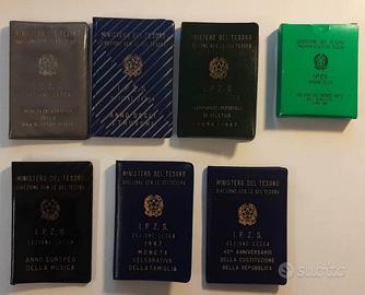 Set di 7 monete celebrative 500 LIRE