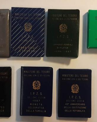 Set di 7 monete celebrative 500 LIRE