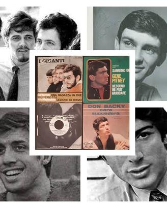 Dischi 45 giri n. 4, giganti, gene pitney, adriano