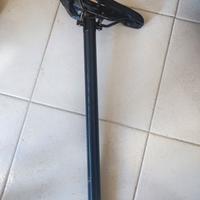 Sellino leggero e asta bici 31.8 x 520 mm max 80kg