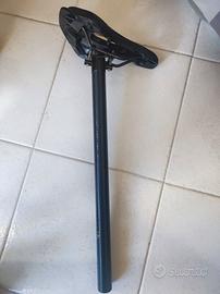 Sellino leggero e asta bici 31.8 x 520 mm max 80kg