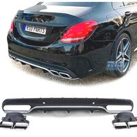 DIFFUSORE MERCEDES CLASSE C W205 14-18 LOOK AMG C6