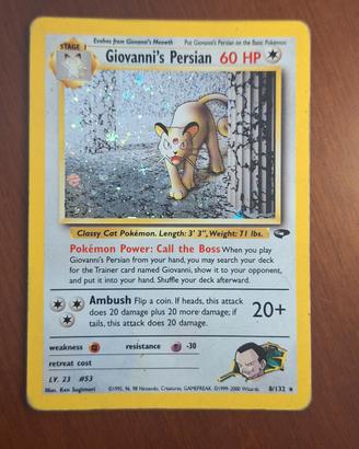 Pokémon Giovanni's Persian Holo 8/132