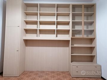 Armadio libreria a ponte
