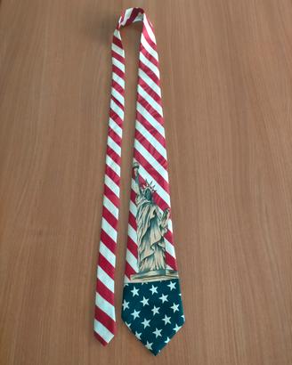 Cravatta Statua della Liberta Vintage 