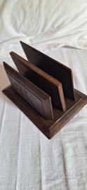 portalettere vintage in legno 