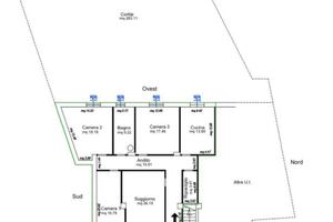 Appartamento piano terra con cortile e autorimessa