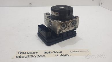 CENTRALINA ABS PEUGEOT 2008 1Â° Serie 9806274380 D