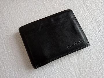 Portafoglio 'Pierre Cardin' in vera pelle, nero