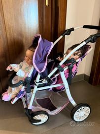 Reborn Dolls. Bambole “vere” e passeggino doppio