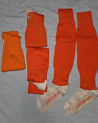 set da calzettoni da calcio arancioni