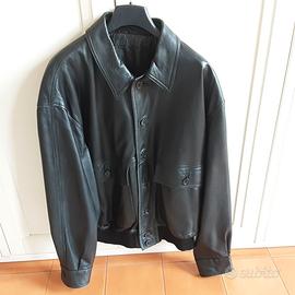 Giacca vera pelle nera