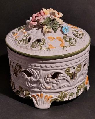 portagioie vintage in ceramica di Bassano del G.