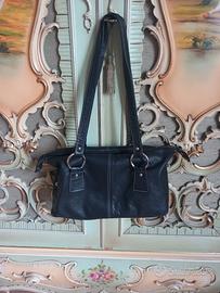 borsa vintage pelle nera morbidissima