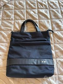 TOTE BAG blu - NAVA  con tracolla