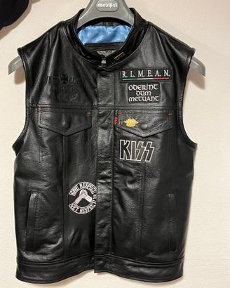 Gilet in pelle